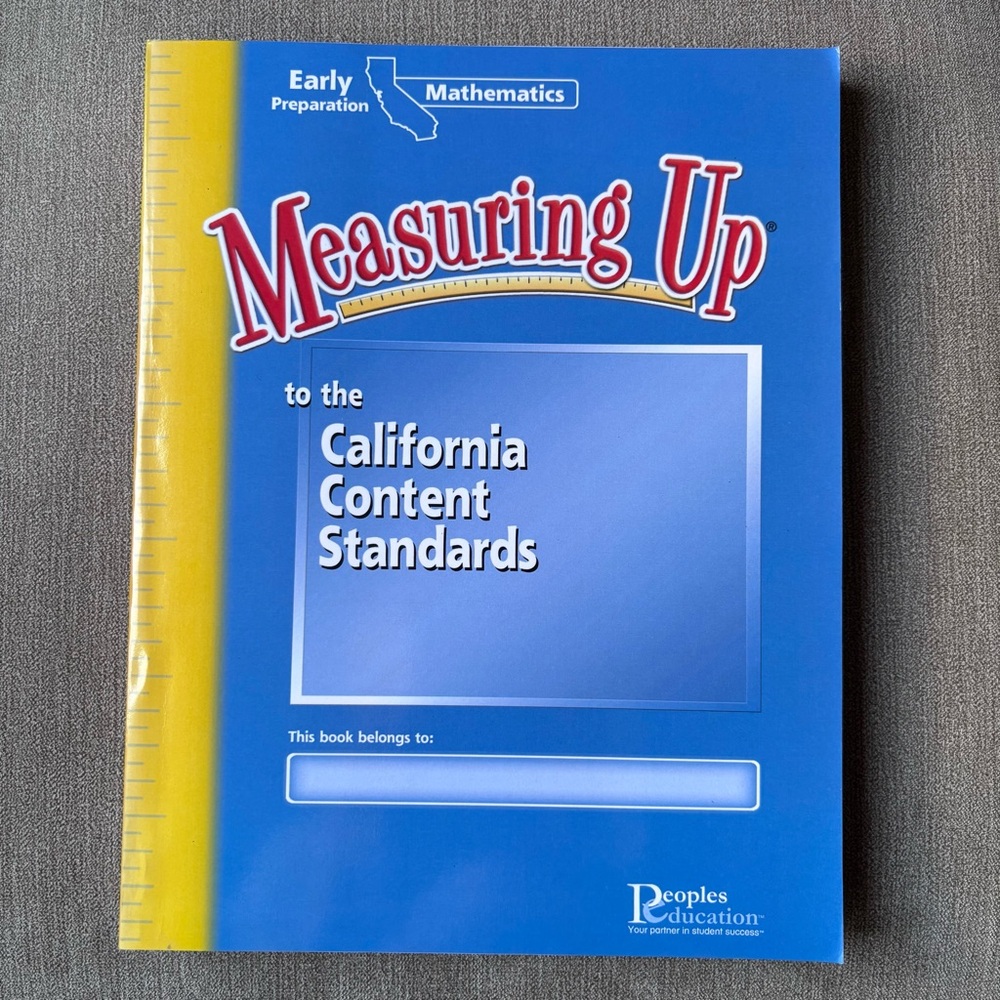 Measuring Up California Content Standards Workbook
